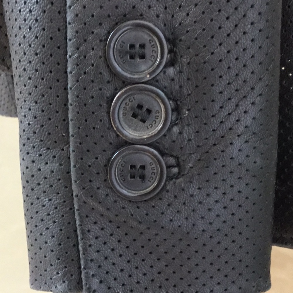 Authentic GUCCI leather lightweight blazer US10 - Picture 6 of 8
